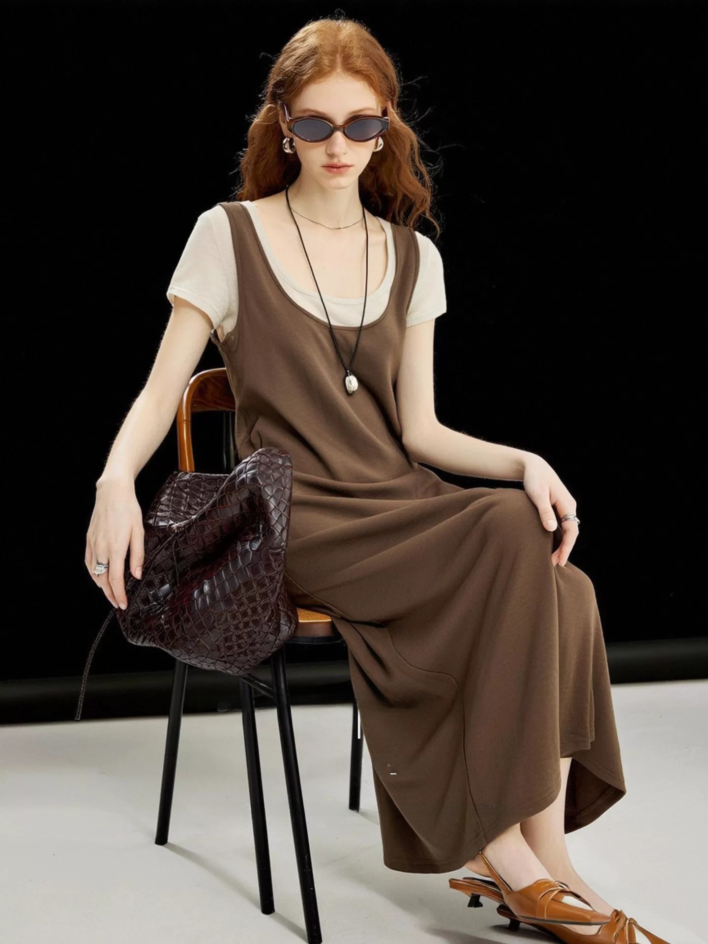 Casual Loose Linen Shirt Dress - HUAAPPUW Yazlık Yeni Keten İpek Tişört
