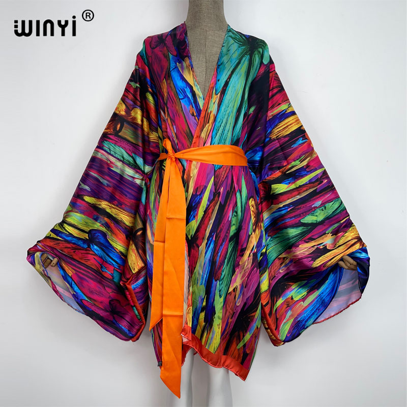 Boho Summer Beach Maxi Dress - WINYI zarif plaj Bikini tatlı bayan