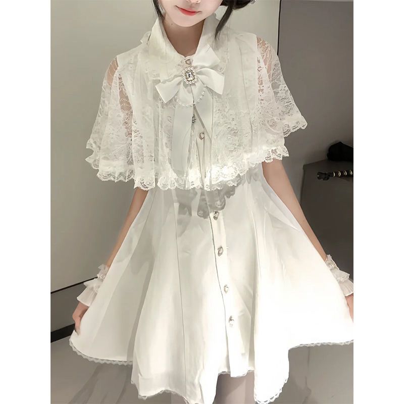 Japon Gotik Y2k Stili Taşlı Fi - Korean Style A Line Shirt Dress incelemesi ve fiyatı