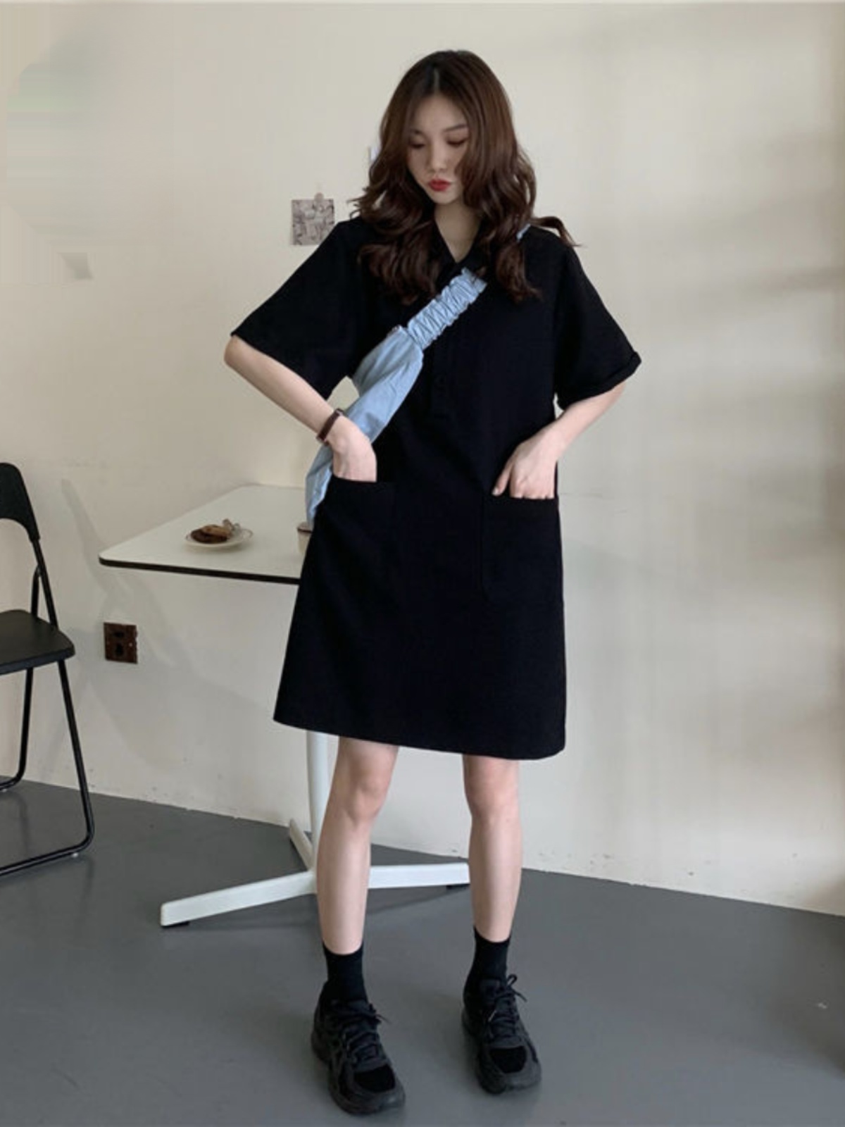 Büyük Beden A Kesim Elbise Yak - Korean Style A Line Shirt Dress incelemesi ve fiyatı
