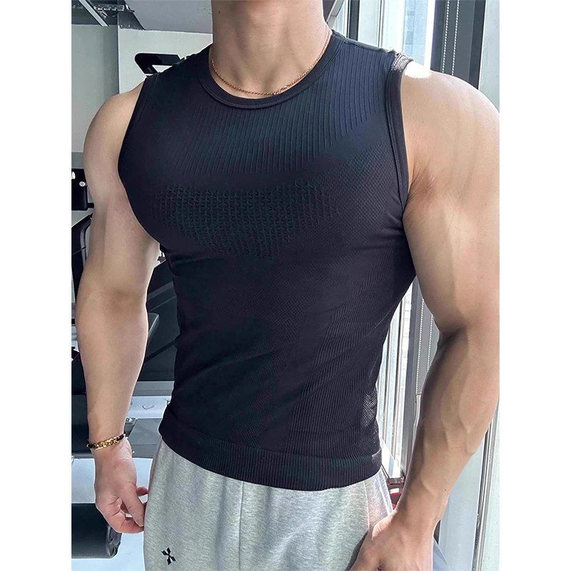 Erkek Dikişsiz Fitilli Fitness - Seamless Ribbed Workout Tank Top incelemesi ve fiyatı
