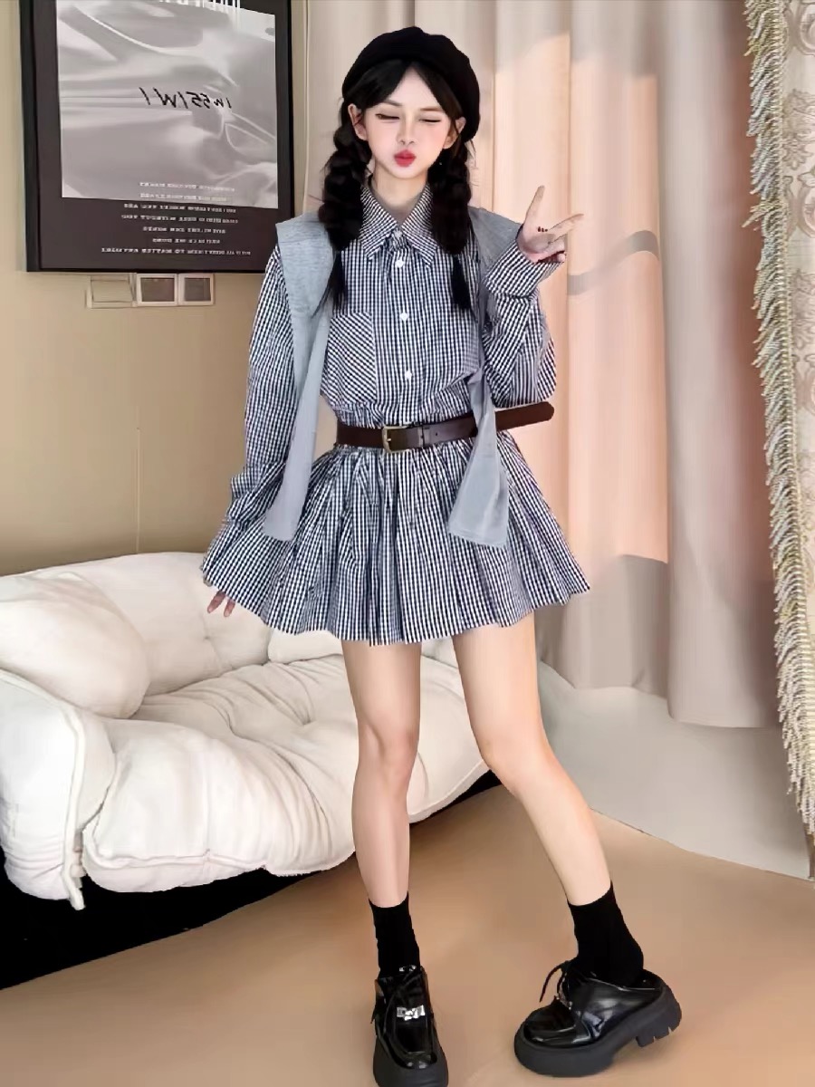 Sonbahar Başları Kore Tarzı Gö - Korean Style A Line Shirt Dress incelemesi ve fiyatı