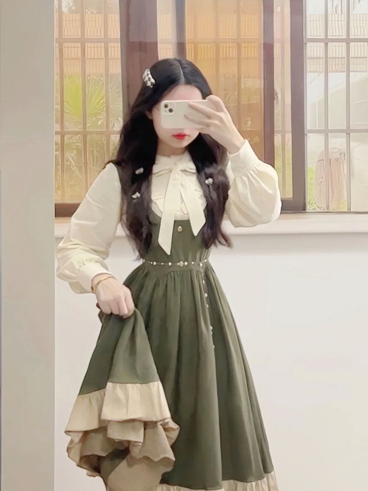 2025 Yeni Japon Kore Kawaii Ti - Korean Style A Line Shirt Dress incelemesi ve fiyatı
