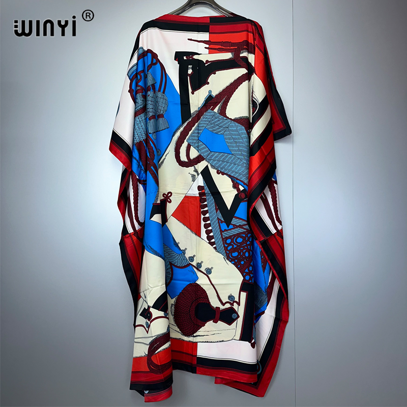 WINYI yaz kaftan Afrika Kadınl - Boho Summer Beach Maxi Dress incelemesi ve fiyatı